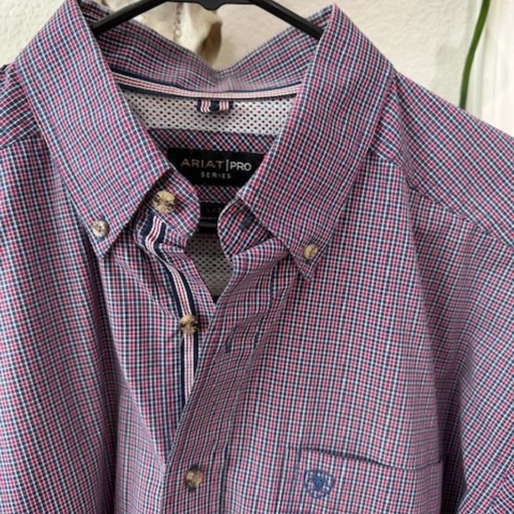 Men's Ariat Pro Series Button Down Shirt - Picture 2 of 2